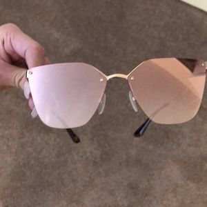 prada rose gold sunglasses